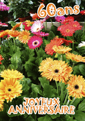 C&eacute;l&eacute;bration florale pour 60 ans de vie